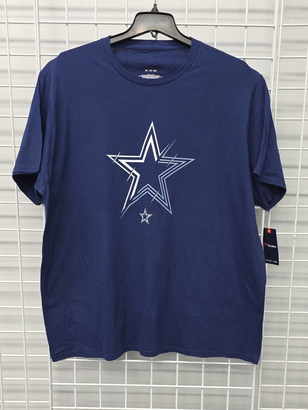 NFL Dallas Cowboys Navy Blue Color 3XL T-shirt By Fanatics.